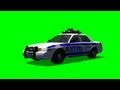 Police Car Driving Through The Picture Different Views Green Screen Free Use