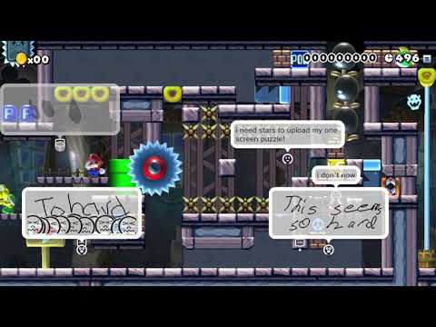 Super Mario Maker - The BobbieSwag One Screen Puzzle