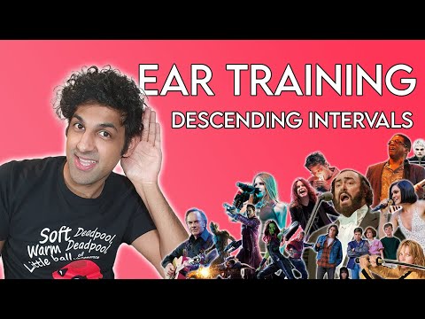 EAR TRAINING - The BEST way to learn your DESCENDING INTERVALS!!
