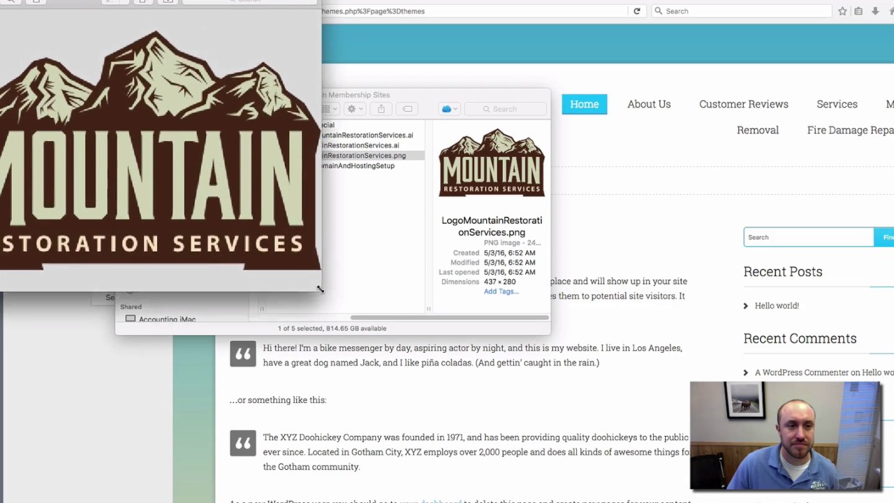 How To Setup a Responsive Wordpress Theme For Services Businesses and Contractors
