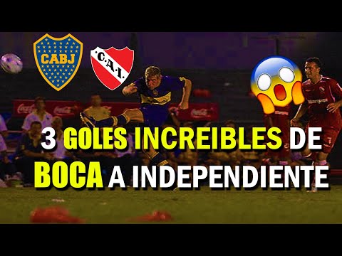 3 GOLES INCREÍBLES de BOCA jugando ante Independiente en Avellaneda