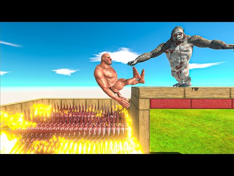 Goro Pushes Units into the Fiery Blender  - Animal Revolt Battle Simulator