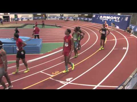 Boys 60m Hurdles Prelim Heat 1 - New Balance Nationals Indoor 2014