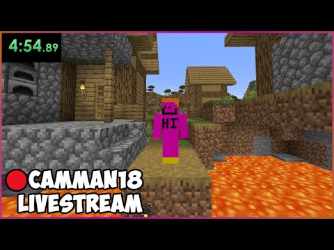 Speedrunning RANDOM Minecraft Items + Hitting 300k on Twitch camman18 Full Twitch VOD