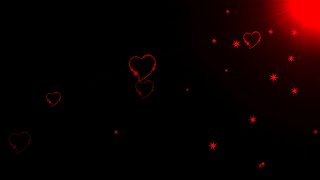 Red heart black screen video  Heart video backgrou
