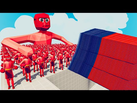 100x BOXER + 1x GIANT vs 3 EVERY GOD - Totally Accurate Battle Simulator TABS