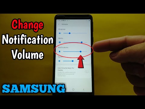 How to change notification volume on Samsung Galaxy A01 Core