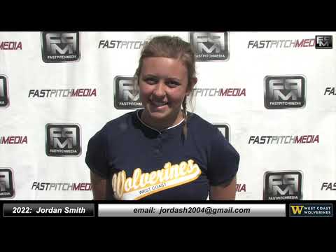 2022 Jordan Smith Pitcher and 2nd Base Softball Skills Video - Westcoast Wolverines