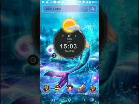 Blue Sea Mermaid Launcher Theme Video