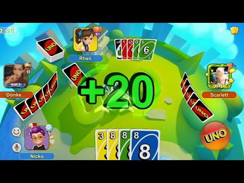 Uno | Easy Road to Go Wild x40 (Double)! Draw 20!!!