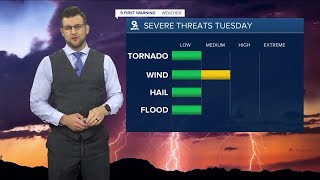 Cool overnight but dry! Storms for the Tri-State on Tuesday