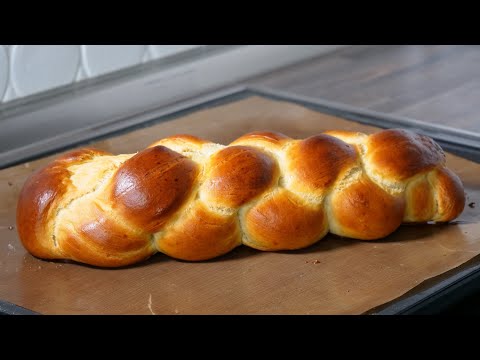Zweistrangzopf / Kreuzzopf / 2-Strang-Zopf / Hefezopf (Flechtanleitung + Tipps & Tricks + Rezept)
