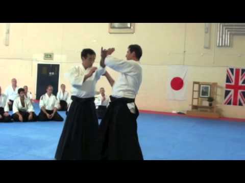 Yukimitsu Kobayashi Sensei (Aikikai Hombu Dojo 7th Dan Shihan) teaching KataDori Menuchi Kokyunage