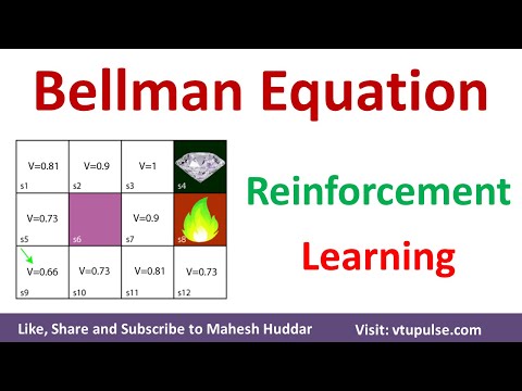 How to use Bellman Equation Reinforcement Learning | Bellman Equation Machine Learning Mahesh Huddar