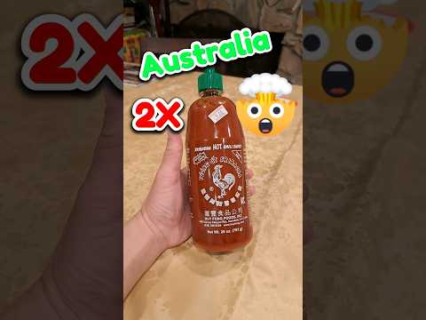 Australian Sriracha is Fire!🔥 It's 2X(spiciness) of the US Sriracha!