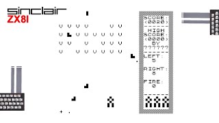 Gameplay of ZX-Galaxians for the ZX81
