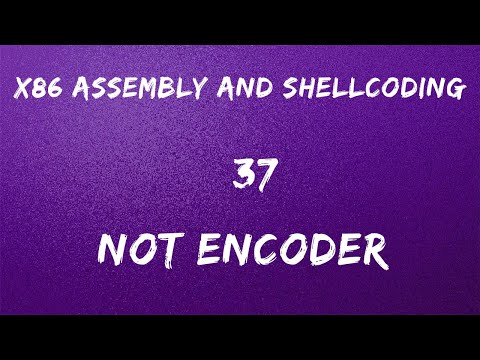 x86 Assembly and Shellcoding - 37 NOT Encoder
