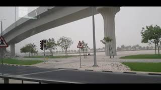 dusty weather in doha Qatar,,,