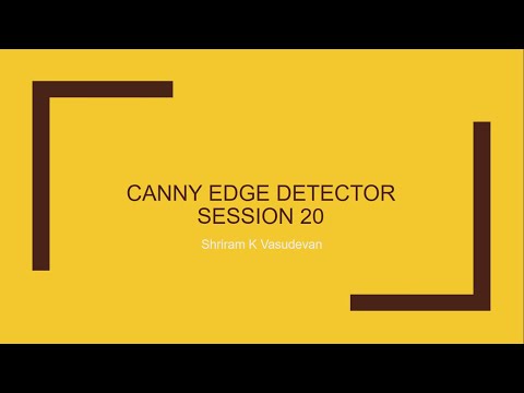 Session 20 - Canny Edge Detector