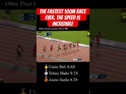 The fastest 100m race ever. The speed is incredible