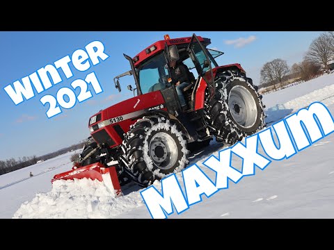 Maxxum Für den Bauern das Beste Teil 2 Winter 2021 Skifahren Trecker-Ski