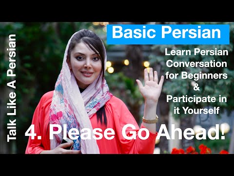 Learn Persian Conversation- Beginner- Basic Persian Conversation Practice- 4. Go Ahead please?