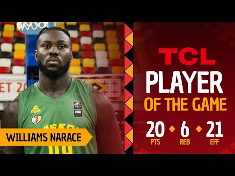 Williams Narace (20 PTS) | TCL Player Of The Game | TUN 🇹🇳 vs CMR 🇨🇲 | #AfroBasket 2025