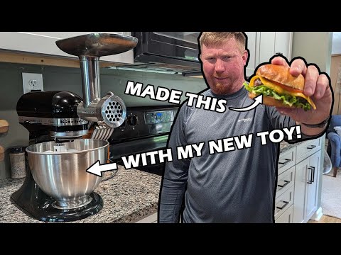 Maiden Voyage: Homemade Burgers & Buns With My New KitchenAid Mixer!! | The Neighbors Kitchen