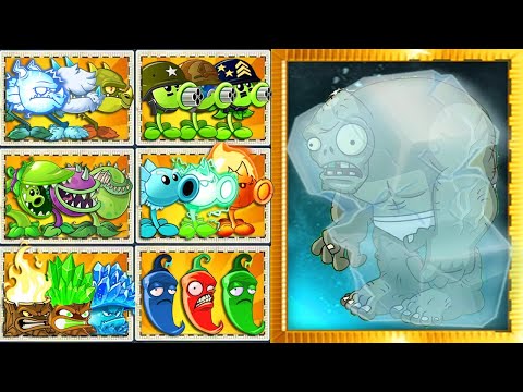Random 30 Team Plants Vs Team Frozen Gargantuar - Pvz 2 Challenge