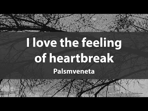 'I love the feeling of heartbreak'  Palmsveneta  (Lyrics video)
