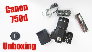 Video thumbnail for Canon EOS 750D / T6i (Kit -EF-S 18 - 55 mm IS STM) DSLR Camera Unboxing & Overview by TechTippr