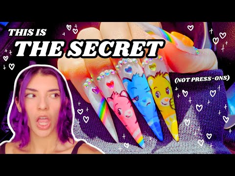 ♡🤌How to do nail art with your NON-DOMINANT HAND!!!🖖♡