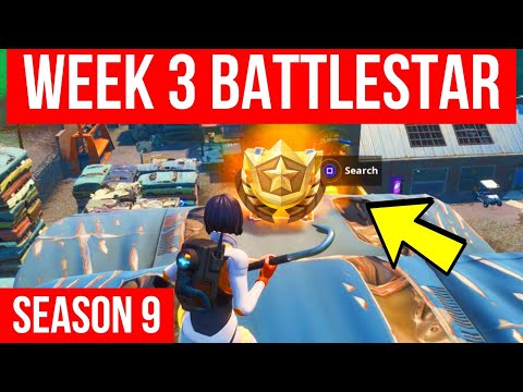 Week 3 Secret Battlestar Location Guide - Season 9 Week 3 Hidden Battlestar - Fortnite Challenges