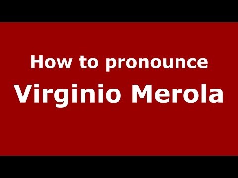 How to pronounce Virginio Merola (Italian/Italy) - PronounceNames.com