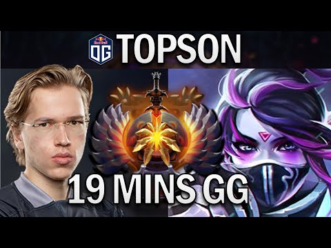 OG.TOPSON TEMPLAR ASSASSIN - 19 MINS GG - DOTA 2 7.29 GAMEPLAY