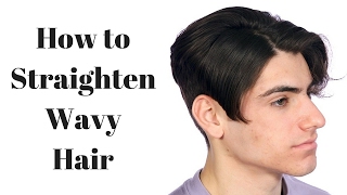 How to Make Wavy Hair Straight - TheSalonGuy
