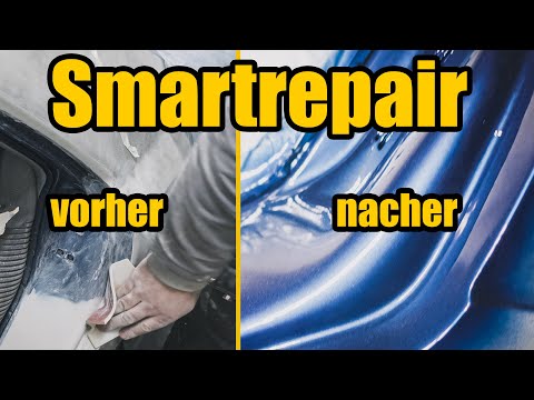 Smartrepair am Auto mit Metalliclack und Klarlack - S Klasse W126