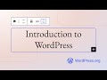 Introduction To WordPress