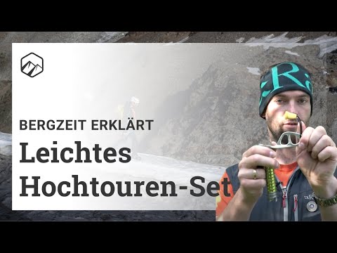 Leichtes Hochtouren-Set: Gurt, Schraube & Helm | Bergzeit