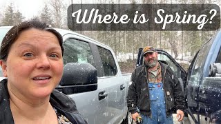Where is MY DRIVEWAY? Where is MY SPRING? Where is MY SHOWER? - HOMESTEADING ALASKA