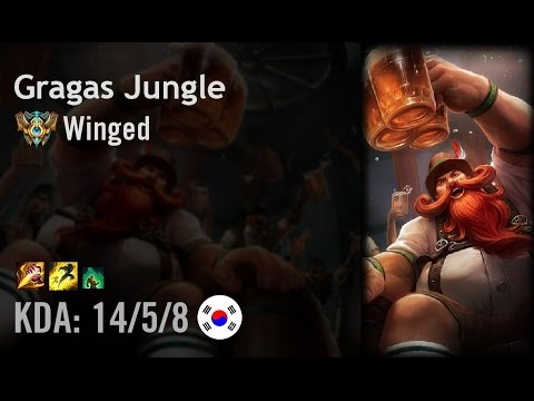 Gragas Jungle vs Hecarim - Winged - KR Challenger Patch 6.13