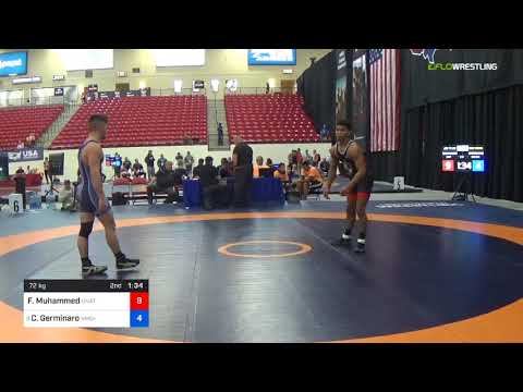 2018 Marine Corps US Open/UWW Junior Greco Roman 72 Con Semis - Farouq Muhammed (Unat) Vs. Calvin
