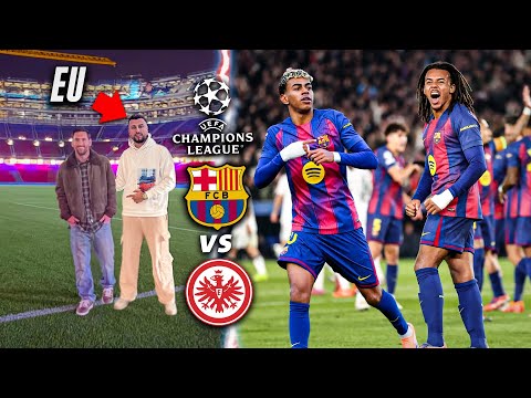 I WAS AT BARCELONA'S FIRST UEFA CHAMPIONS LEAGUE MATCH AT THE NEW CAMP NOU!!