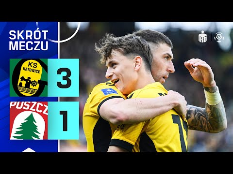 GKS Katowice - Puszcza | SKRÓT | Dublet Bergiera, kroki Góraka | Ekstraklasa 2024/25 | 28. kolejka