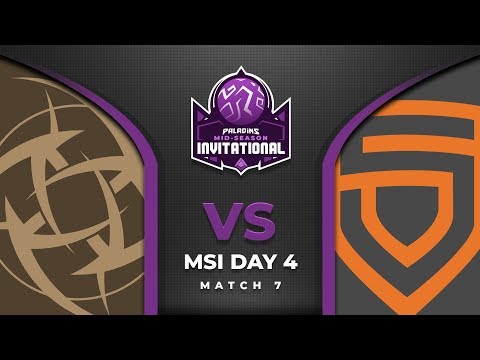Paladins MSI 2019 - Day 4 - Match 7 - Ninjas in Pyjamas vs Penta
