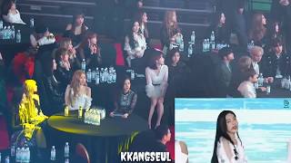 190123 BLACKPINK, IZ*ONE (아이즈원) Reaction to Red Velvet &#39;With You&#39; + &#39;Power Up&#39; at 2019 GAON CHART