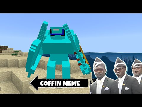 [37 Part! ] Coffin Meme Сraft Monster Cursed "Among Us" Mode! - Minecraft Pugball