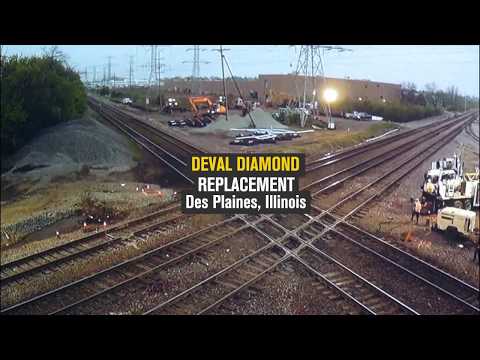 Chicago's Five-Track Deval Diamond Replaced in Under Two Minutes