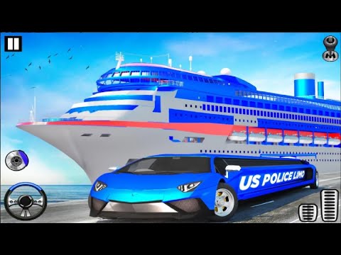 US Police Limousine Car Transport Simulator - Transporter Driving Parking - Android GamePlay
