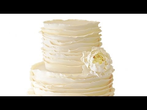 Ruffle Wedding Cake